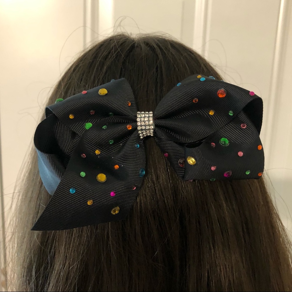 Black Bedazzled Bow